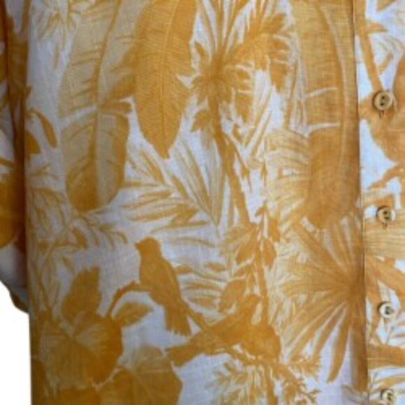 Zimmermann Mae Short Sleeve Shirt in Amber Palm 3 (8-10) - Picture 9 of 9